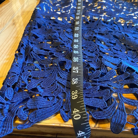 NWOT Lulus Divine Destiny Navy Blue Lace Midi Dress - Picture 14 of 17